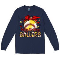 Navy busy raising ballers Long Sleeve Tee - Artiststas