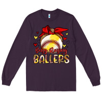 Plum busy raising ballers Long Sleeve Tee - Artiststas