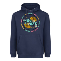 Navy you are inspiration Heavyweight Hoodie - MaliasSmallBusiness