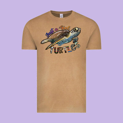 Just A Girl Who Loves Turtles Vintage Tee Designed By Sublimationcraftshop