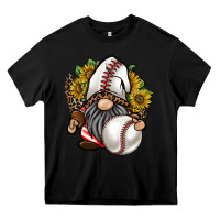 Black baseball gnome Heavy Core Tee - RacoonDesign