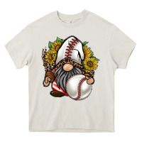 Cream baseball gnome Heavy Core Tee - RacoonDesign
