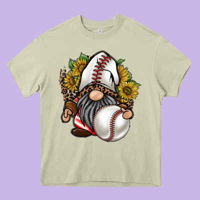 Baseball Gnome Heavy Core Tee Designed By Racoondesign