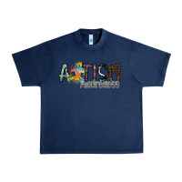 Navy autism awareness Urban Heavy Tee - SublimationCraftShop