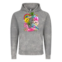 Cloud Rock summer smile face and beach vibes with rainbow tbw Vintage Hoodie - texasbilliewilder