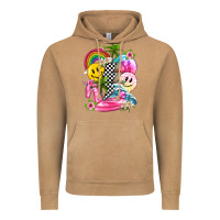 Vintage Camel summer smile face and beach vibes with rainbow tbw Vintage Hoodie - texasbilliewilder