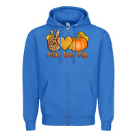 True Royal peace love fall Zipper Hoodie - AdoDesignShop