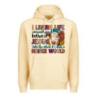 Pina Colada i living life somewhere between jesus take the whe Premium Hoodie - LillyAllenDesigns