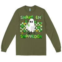 Army Green shake em' like a shamrock Long Sleeve Tee - Artiststas