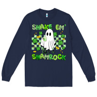 Navy shake em' like a shamrock Long Sleeve Tee - Artiststas