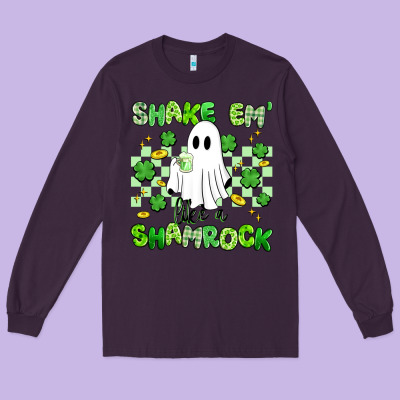 Shake Em' Like A Shamrock Long Sleeve Tee Designed By Artiststas