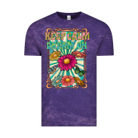 Cloud Purple keep calm dream on Vintage Tee - CowhideDigitalArt