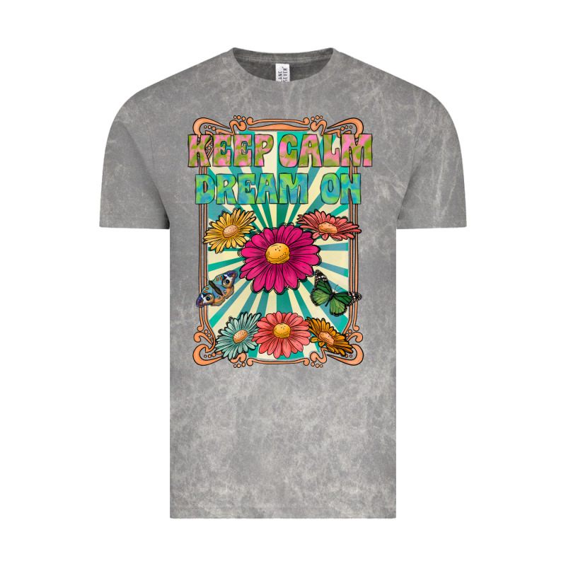 Keep Calm Dream On Vintage Tee by CowhideDigitalArt | Teevron