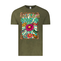Vintage Olive keep calm dream on Vintage Tee - CowhideDigitalArt
