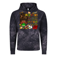 Cloud Black messy bun face mask & getting stuff done  #nurselife Vintage Hoodie - Zillion Design Studio