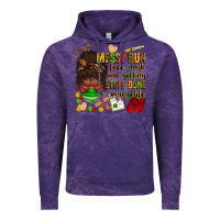 Cloud Purple messy bun face mask & getting stuff done  #nurselife Vintage Hoodie - Zillion Design Studio