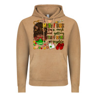 Vintage Camel messy bun face mask & getting stuff done  #nurselife Vintage Hoodie - Zillion Design Studio