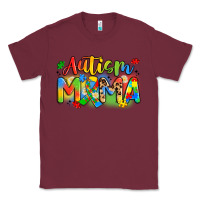 Burgundy autism mama Classic Tee - Artiststas