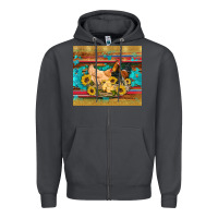 Smoke western coop animals farm chicken chick rooster sunflowers wooden sera Zipper Hoodie - Artiststas