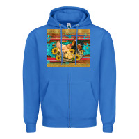 True Royal western coop animals farm chicken chick rooster sunflowers wooden sera Zipper Hoodie - Artiststas