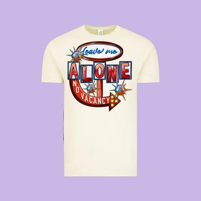 Leave Me Alone Anti Valentines Day Vintage Tee Designed By Fadigitalartstudio