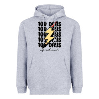 Heather Grey 100 days of school Heavyweight Hoodie - MaliasSmallBusiness