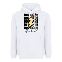 White 100 days of school Heavyweight Hoodie - MaliasSmallBusiness