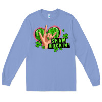 Colony Blue shamrockin' rock n roll female hand Long Sleeve Tee - Artiststas