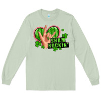 Matcha shamrockin' rock n roll female hand Long Sleeve Tee - Artiststas