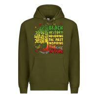 Army Green title black history celebration Premium Hoodie - LillyAllenDesigns
