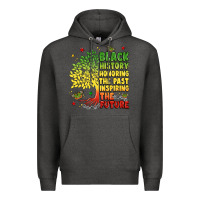 Charcoal Heather title black history celebration Premium Hoodie - LillyAllenDesigns