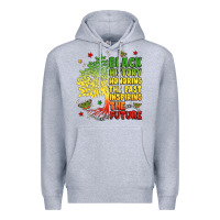Heather Grey title black history celebration Premium Hoodie - LillyAllenDesigns