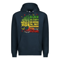Navy title black history celebration Premium Hoodie - LillyAllenDesigns