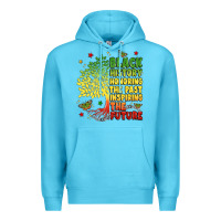 Ocean Blue title black history celebration Premium Hoodie - LillyAllenDesigns