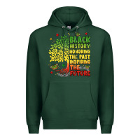 Sports Green title black history celebration Premium Hoodie - LillyAllenDesigns
