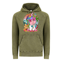 Vintage Olive summer unicorn tbw Vintage Hoodie - texasbilliewilder