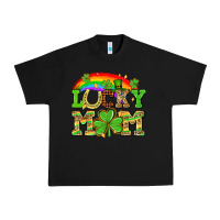 Black One lucky mom St. Patricks Day Urban Heavy Tee - Neo Western