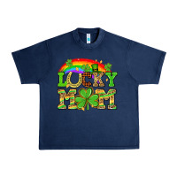 Navy One lucky mom St. Patricks Day Urban Heavy Tee - Neo Western