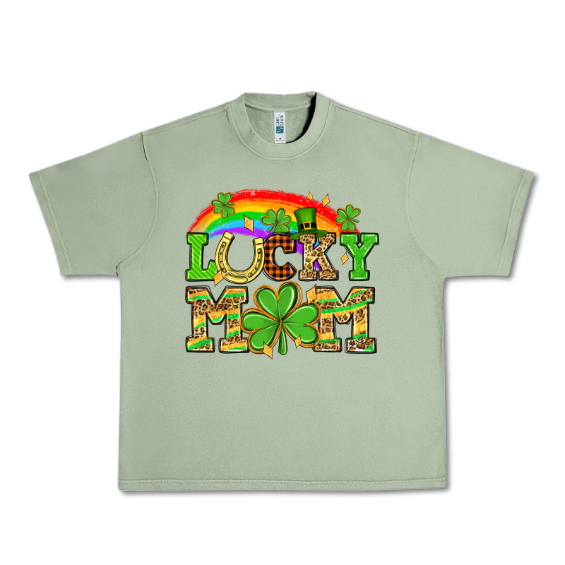 One Lucky Mom St. Patricks Day Urban Heavy Tee by Neo Western | Teevron