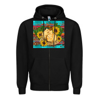 Black western chicks coop animals sunflowers cactus serape leopard turquoise Zipper Hoodie - Artiststas