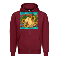 Burgundy western chicks coop animals sunflowers cactus serape leopard turquoise Zipper Hoodie - Artiststas