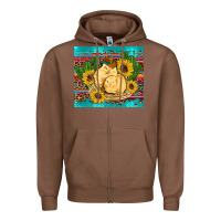 Chestnut western chicks coop animals sunflowers cactus serape leopard turquoise Zipper Hoodie - Artiststas