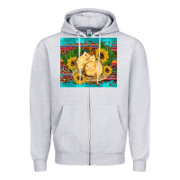 Heather Grey western chicks coop animals sunflowers cactus serape leopard turquoise Zipper Hoodie - Artiststas