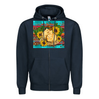 Navy western chicks coop animals sunflowers cactus serape leopard turquoise Zipper Hoodie - Artiststas