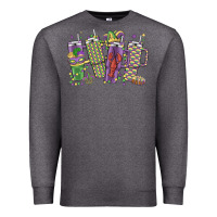 Charcoal Heather mardi gras coffee Premium Sweatshirt - MaliasSmallBusiness