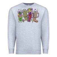 Heather Grey mardi gras coffee Premium Sweatshirt - MaliasSmallBusiness