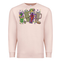 Pale Pink mardi gras coffee Premium Sweatshirt - MaliasSmallBusiness