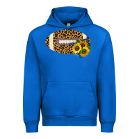 Cobalt Leopard Print Footbal Urban Hoodie - Bettercallsaul