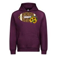 Mauve Wine Leopard Print Footbal Urban Hoodie - Bettercallsaul