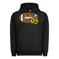 Pigment Black Leopard Print Footbal Urban Hoodie - Bettercallsaul